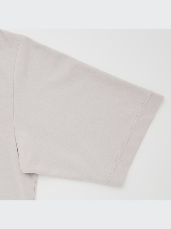 U AIRism Cotton Oversized Crew Neck T-Shirt