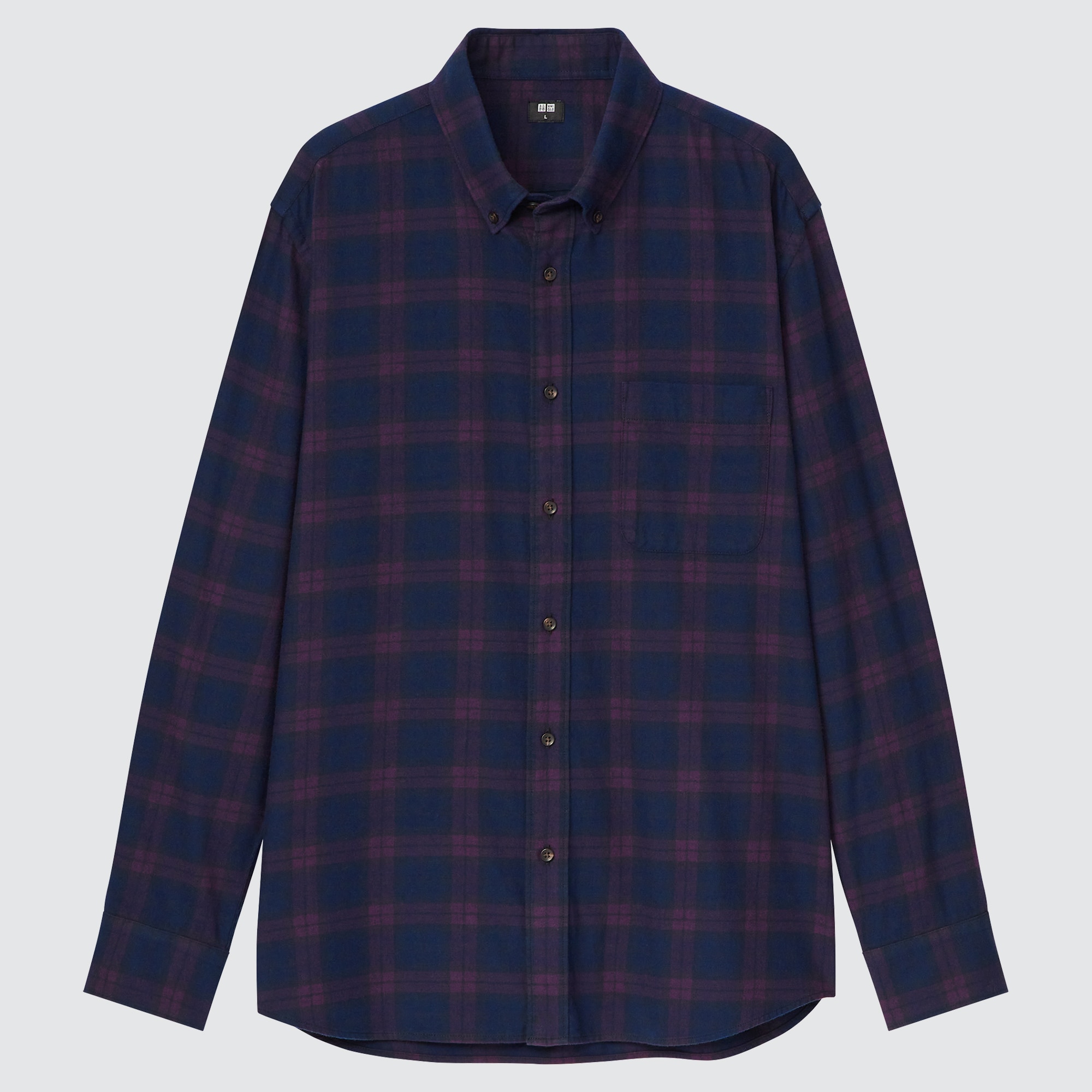 UNIQLO Flannel Checked Long-Sleeve Shirt | StyleHint