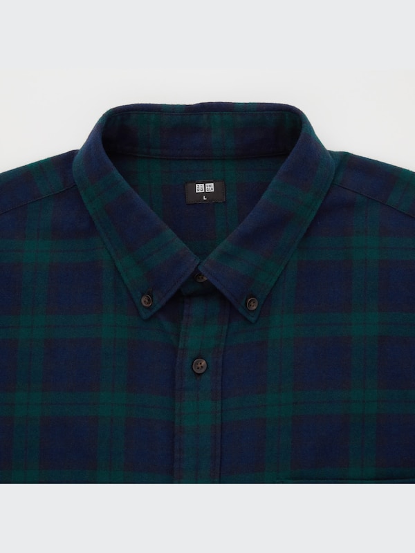 Flannel Plaid Long-Sleeve Shirt