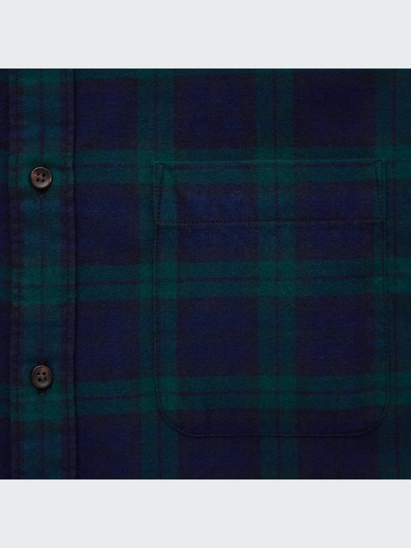 Flannel Plaid Long-Sleeve Shirt
