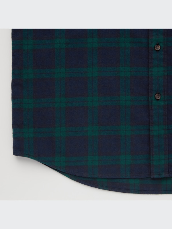 Flannel Plaid Long-Sleeve Shirt