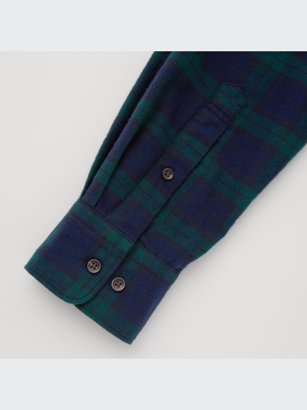 Flannel Plaid Long-Sleeve Shirt