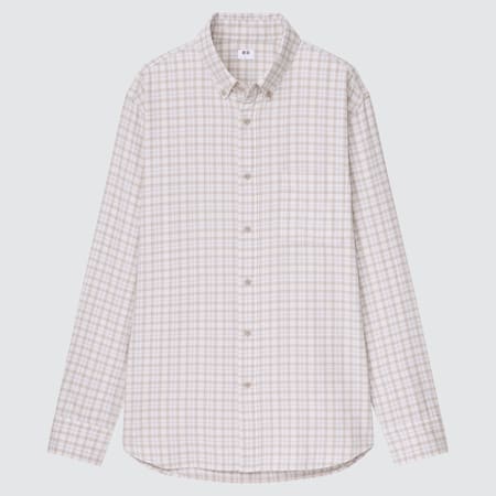Flannel Checked Shirt (Button-Down Collar)