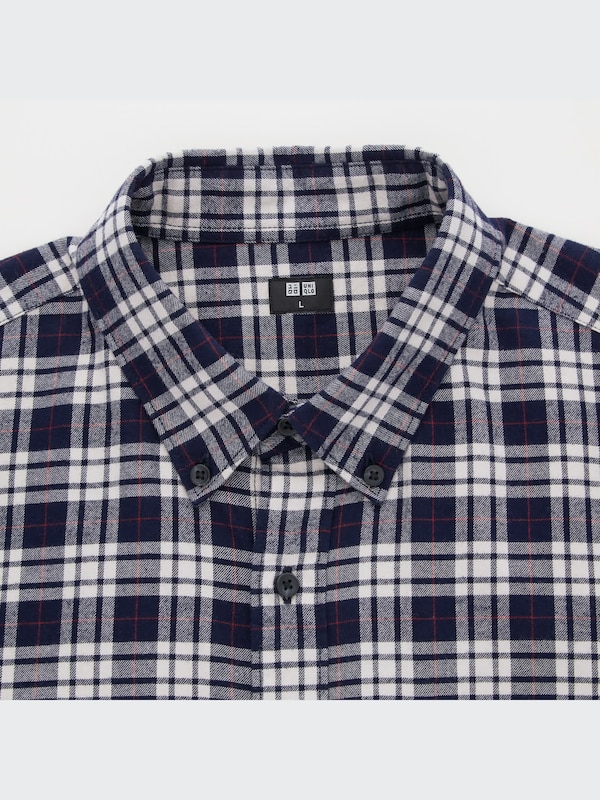 Flannel Plaid Long-Sleeve Shirt