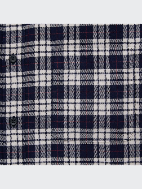 Flannel Plaid Long-Sleeve Shirt