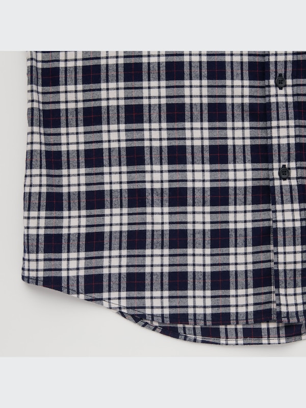 Flannel Plaid Long-Sleeve Shirt