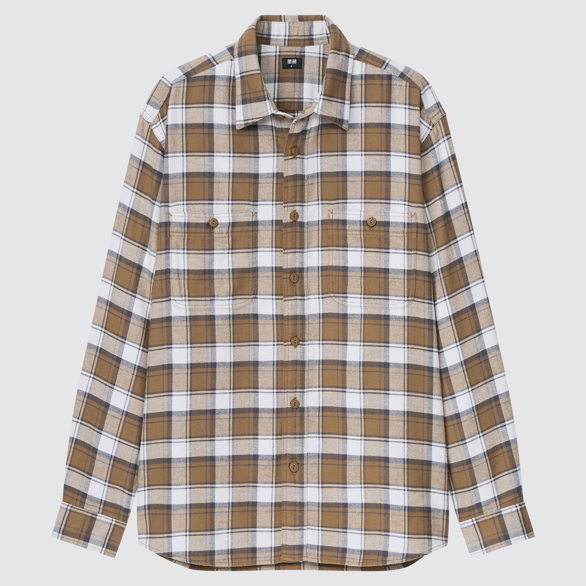 Men Flannel Checked Regular Fit Shirt (Regular Collar) | UNIQLO UK