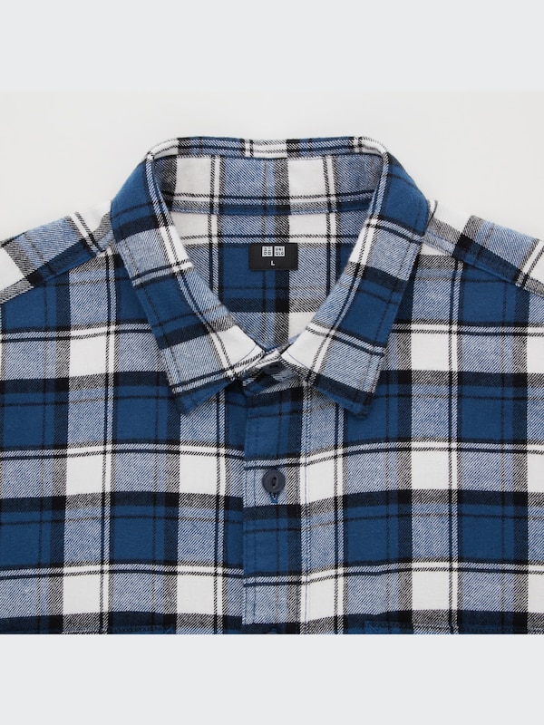 Flannel Plaid Long-Sleeve Shirt