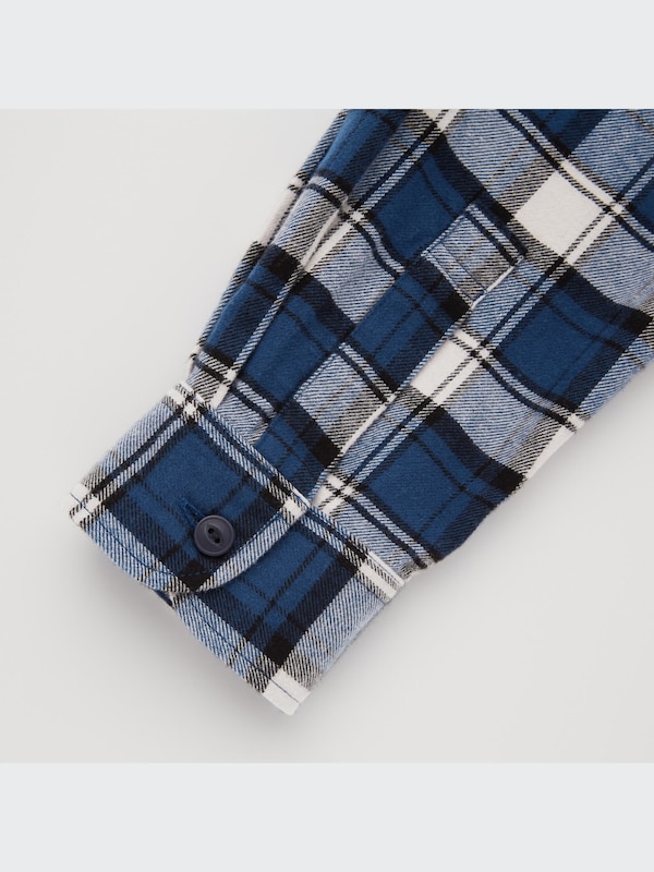 Flannel Plaid Long-Sleeve Shirt