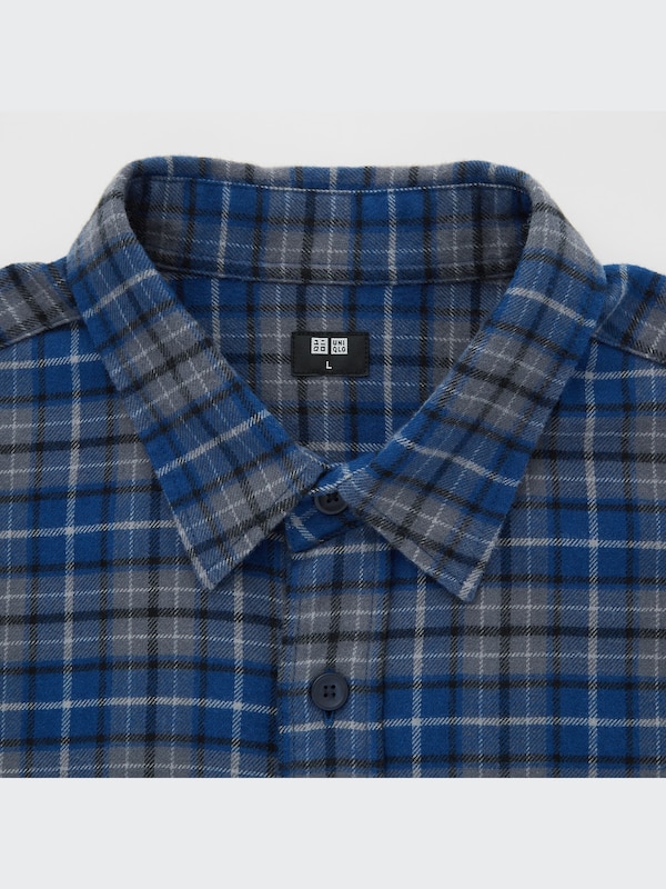 Flannel Plaid Long-Sleeve Shirt