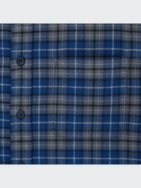 Flannel Plaid Long-Sleeve Shirt