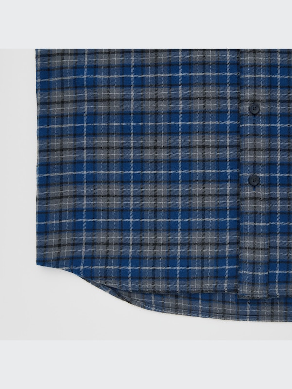 Flannel Plaid Long-Sleeve Shirt
