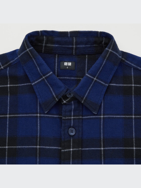 Flannel Plaid Long-Sleeve Shirt
