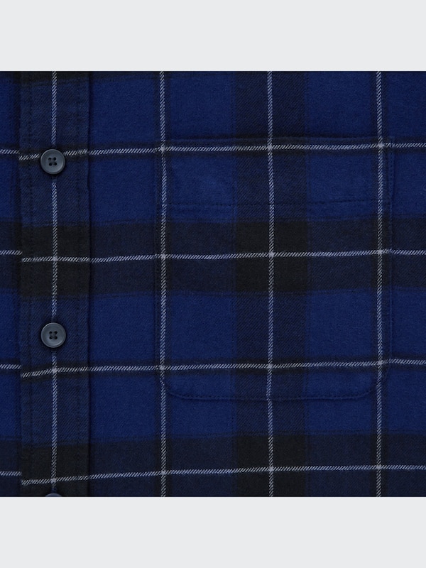 Flannel Plaid Long-Sleeve Shirt