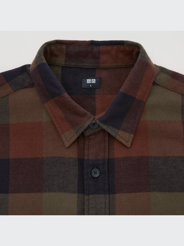 Flannel Plaid Long-Sleeve Shirt