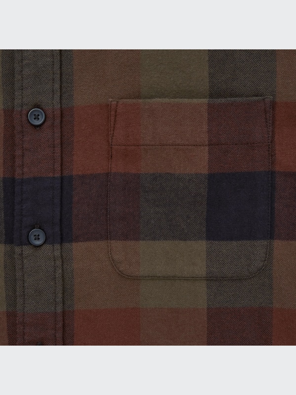 Flannel Plaid Long-Sleeve Shirt