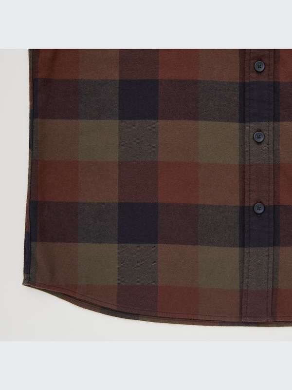 Flannel Plaid Long-Sleeve Shirt