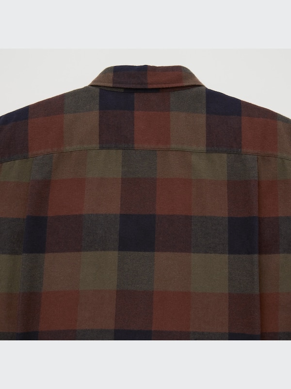 Flannel Plaid Long-Sleeve Shirt