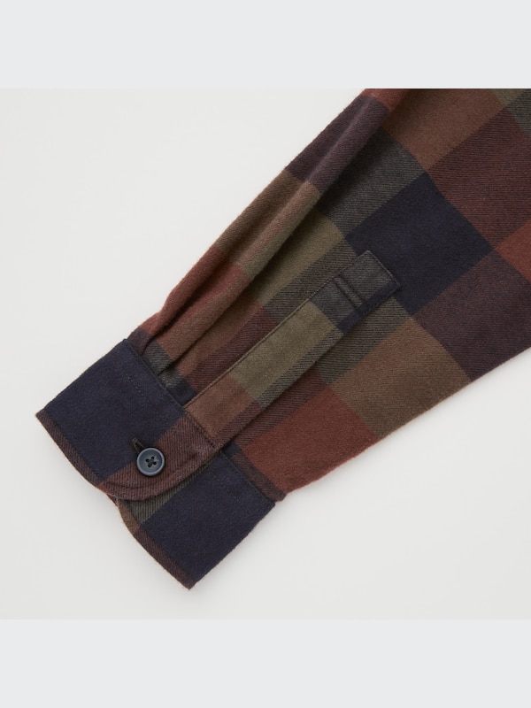 Flannel Plaid Long-Sleeve Shirt