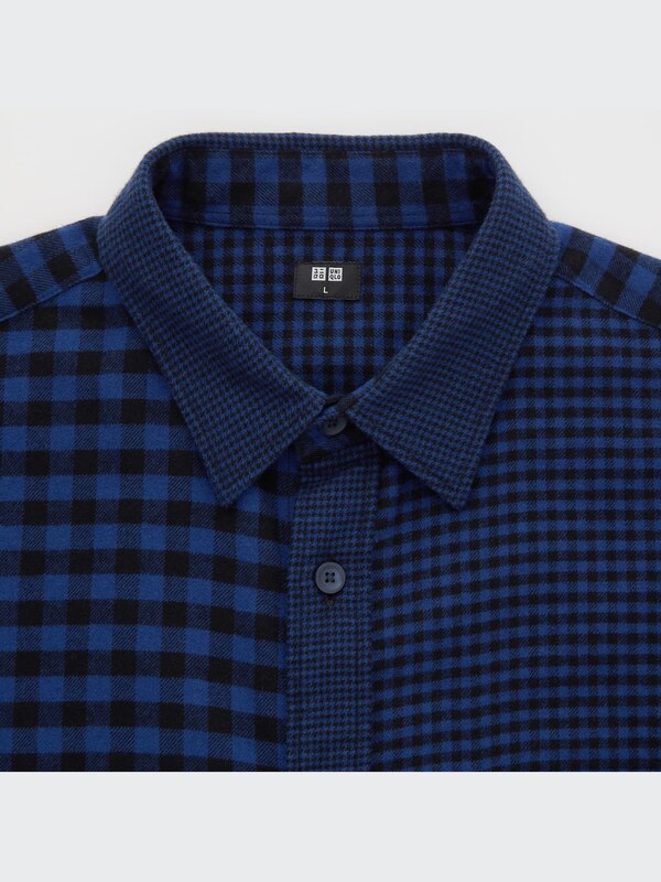 Flannel Plaid Long-Sleeve Shirt