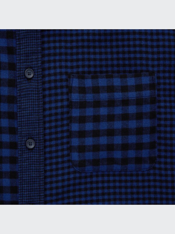 Flannel Plaid Long-Sleeve Shirt