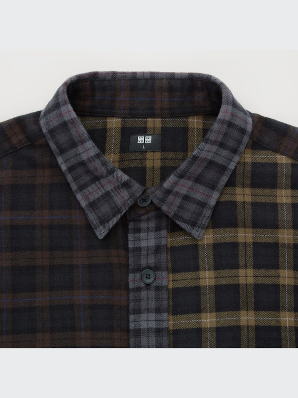 Flannel Plaid Long-Sleeve Shirt