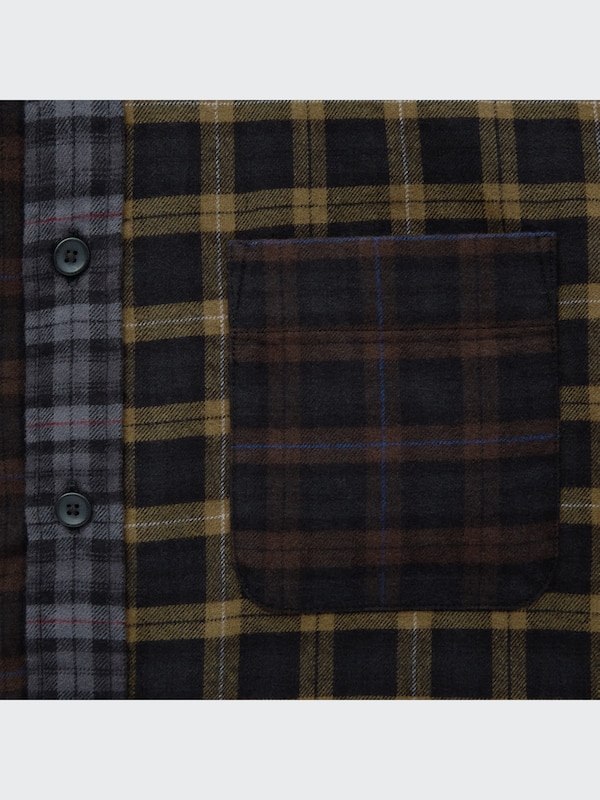 Flannel Plaid Long-Sleeve Shirt