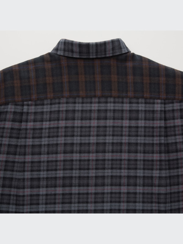 Flannel Plaid Long-Sleeve Shirt