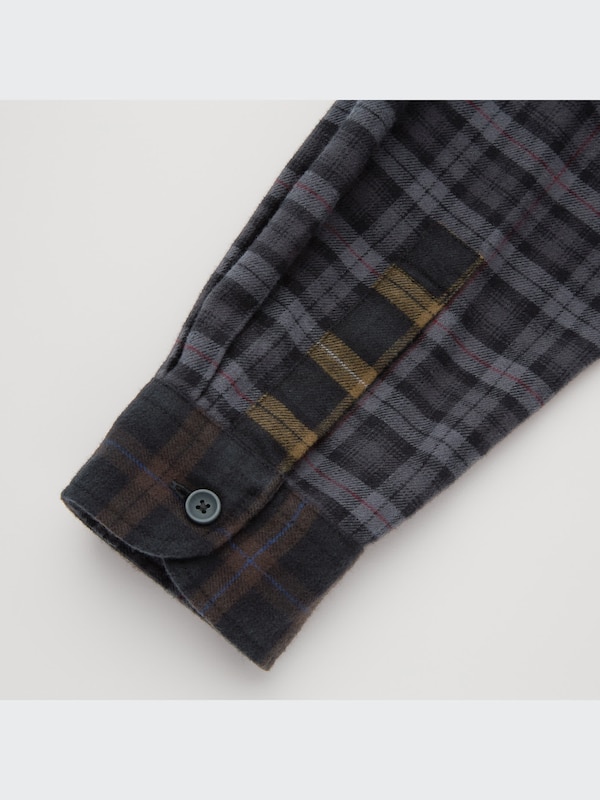 Flannel Plaid Long-Sleeve Shirt