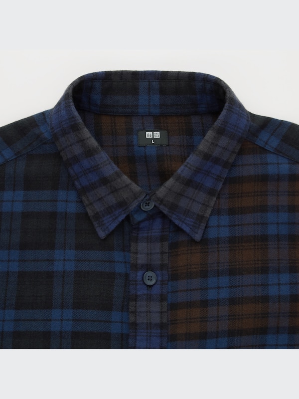 Flannel Plaid Long-Sleeve Shirt