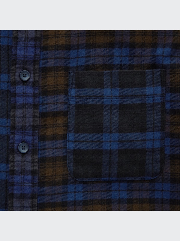 Flannel Plaid Long-Sleeve Shirt