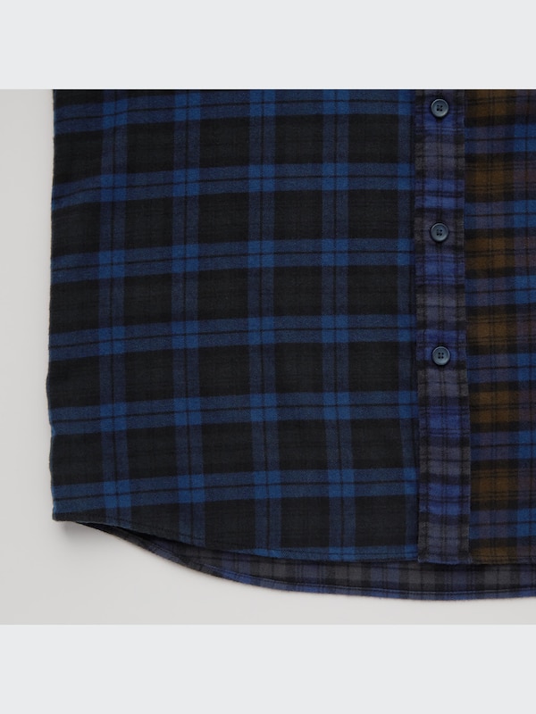 Flannel Plaid Long-Sleeve Shirt