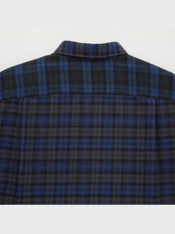 Flannel Plaid Long-Sleeve Shirt