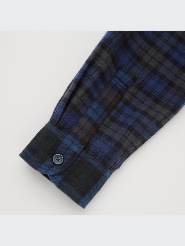 Flannel Plaid Long-Sleeve Shirt
