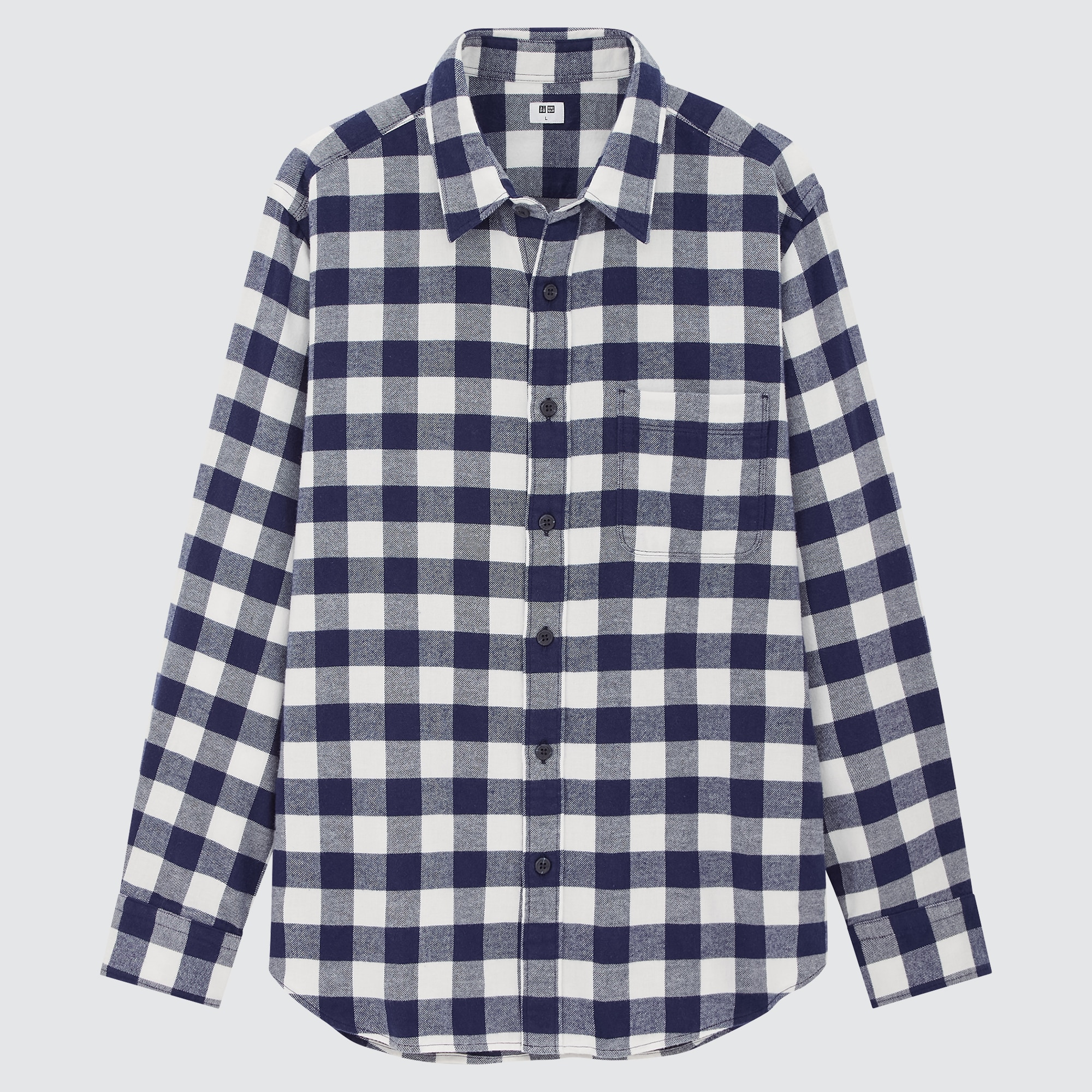 Flannel Plaid Long-Sleeve Shirt