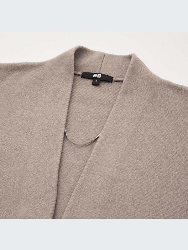 Souffle Yarn Smooth Knitted Coat