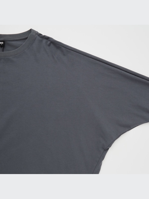 Smooth Cotton Dolman T-Shirt | 3/4-Sleeve