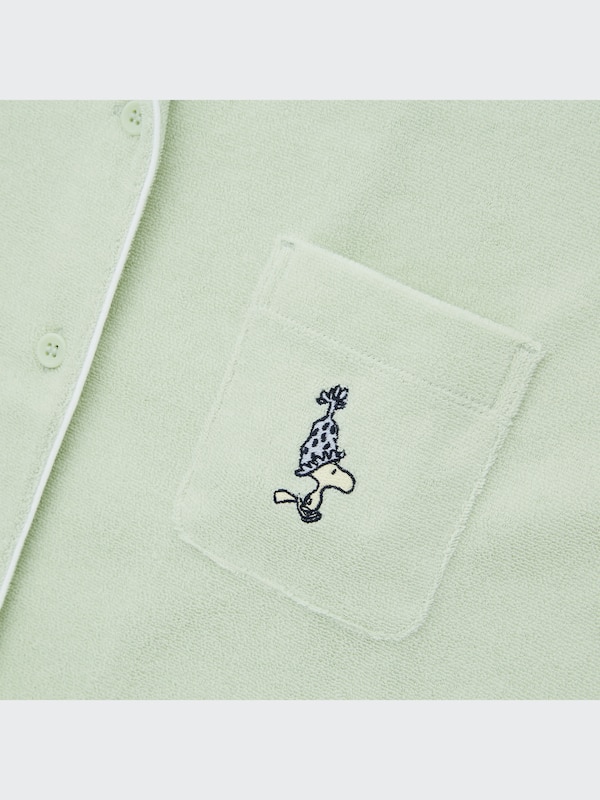 Peanuts AIRism Pile Short-Sleeve Pajamas