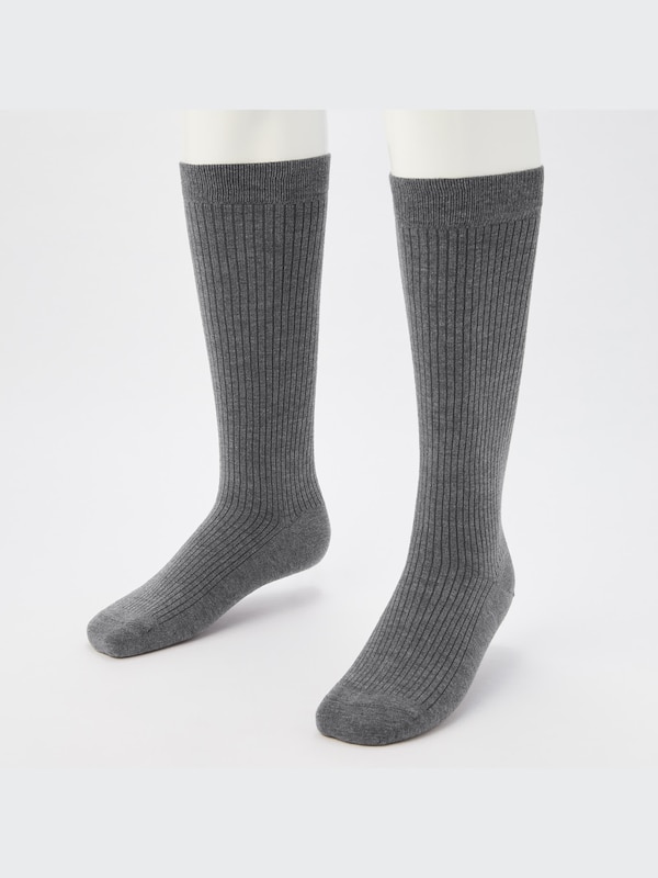 HEATTECH Wide Ribbed Knee High Socks