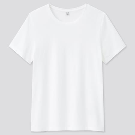 Women 100% Supima Cotton Crew Neck Short Sleeved T-Shirt