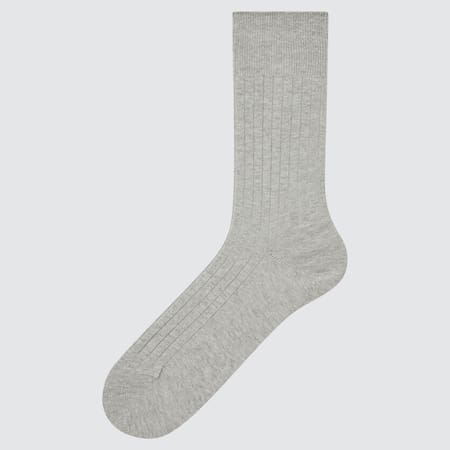 Men Supima Cotton Wide Ribbed Socks