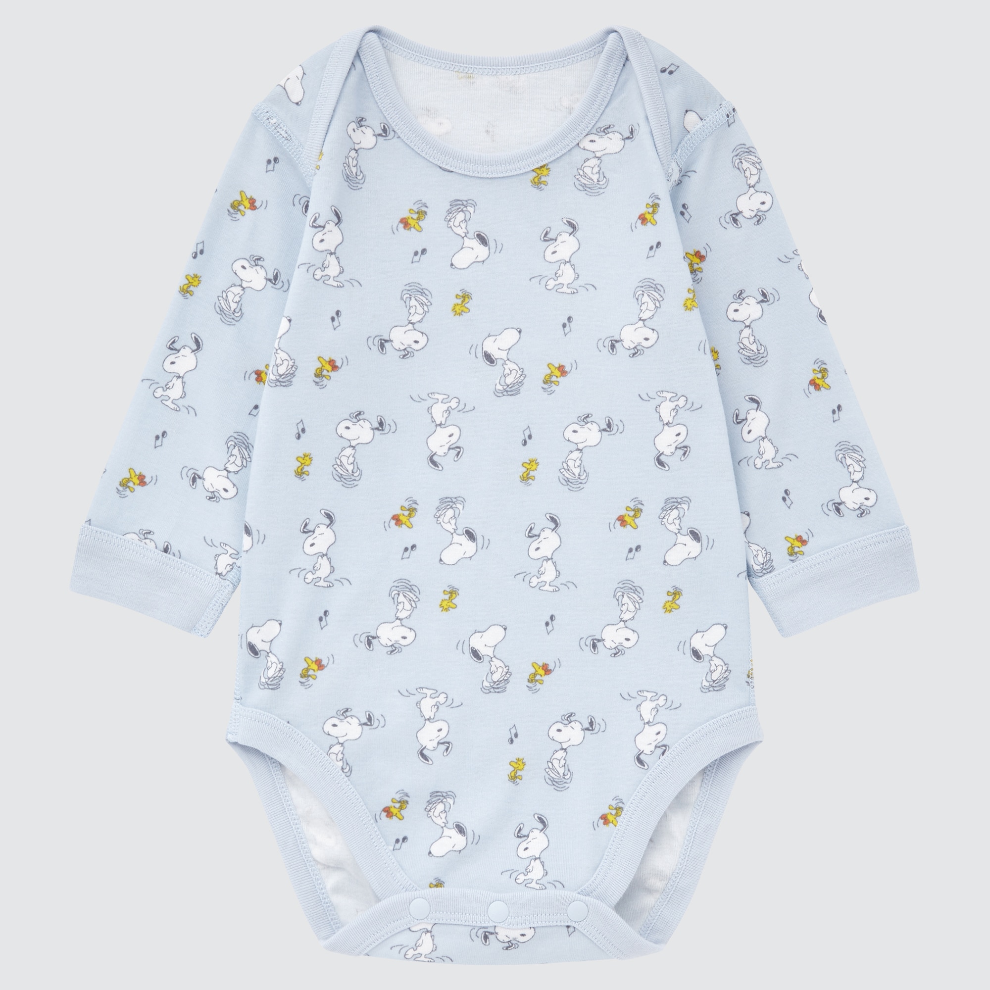 Find Babies Newborn Peanuts Long Sleeve Bodysuit In Store Uniqlo Au