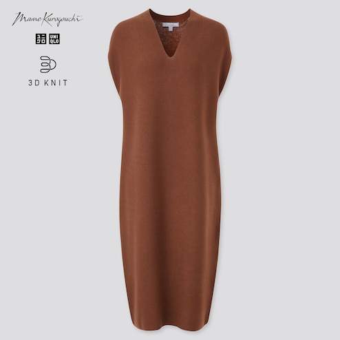 Check styling ideas for「3D Knit Sleeveless Dress (Mame Kurogouchi)」