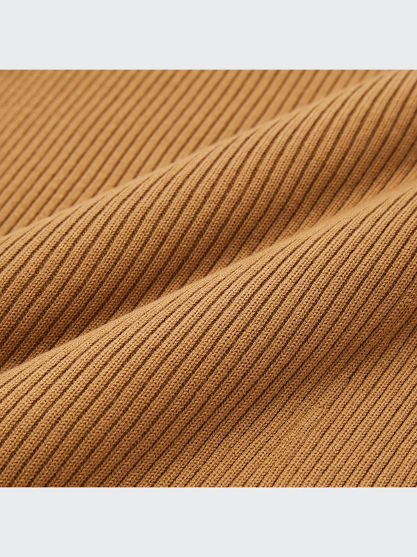 3D Knit Ribbed Long-Sleeve Sweater (Mame Kurogouchi)