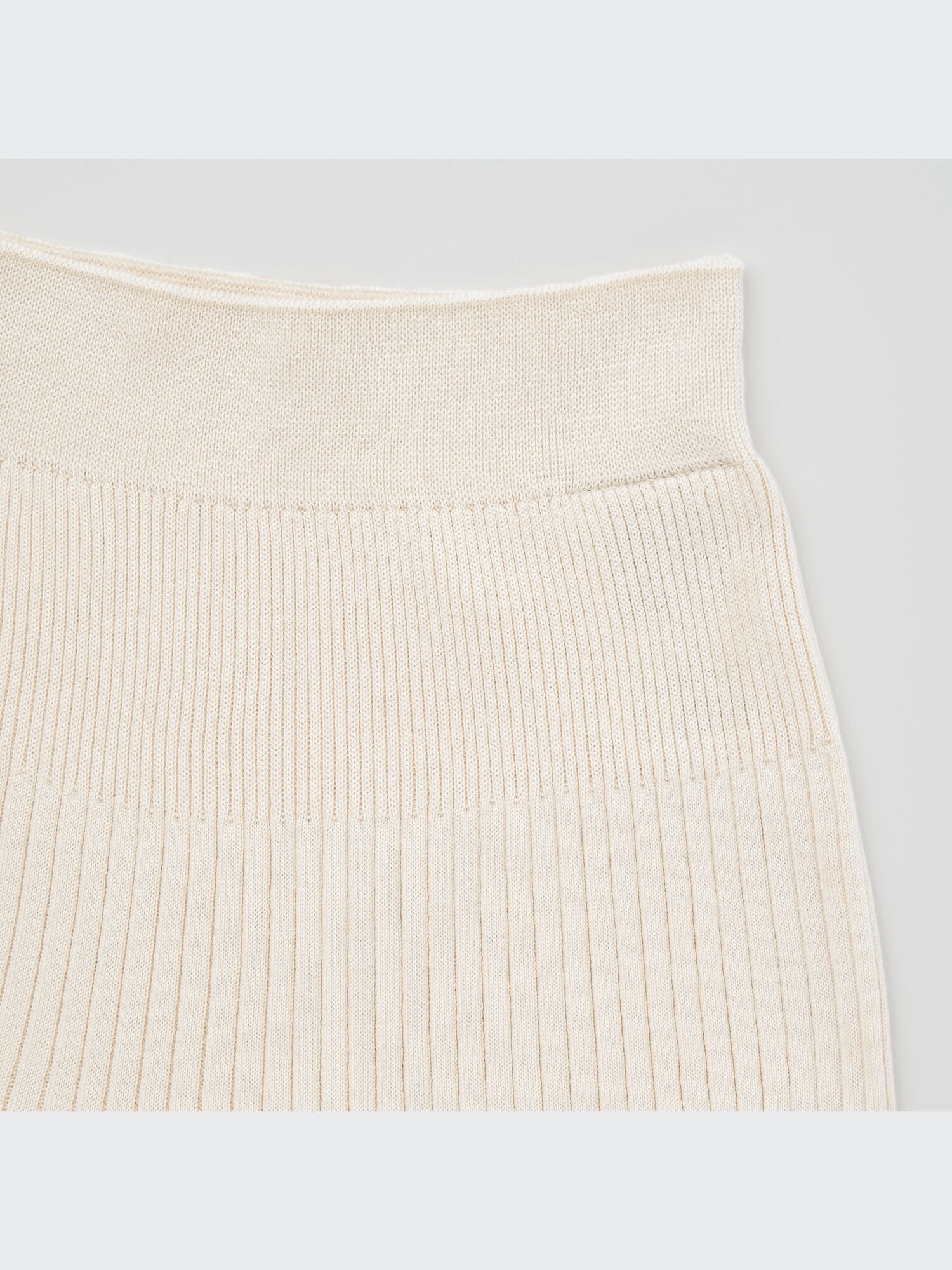 3D Knit Ribbed Front Slit Long Pants (Mame Kurogouchi