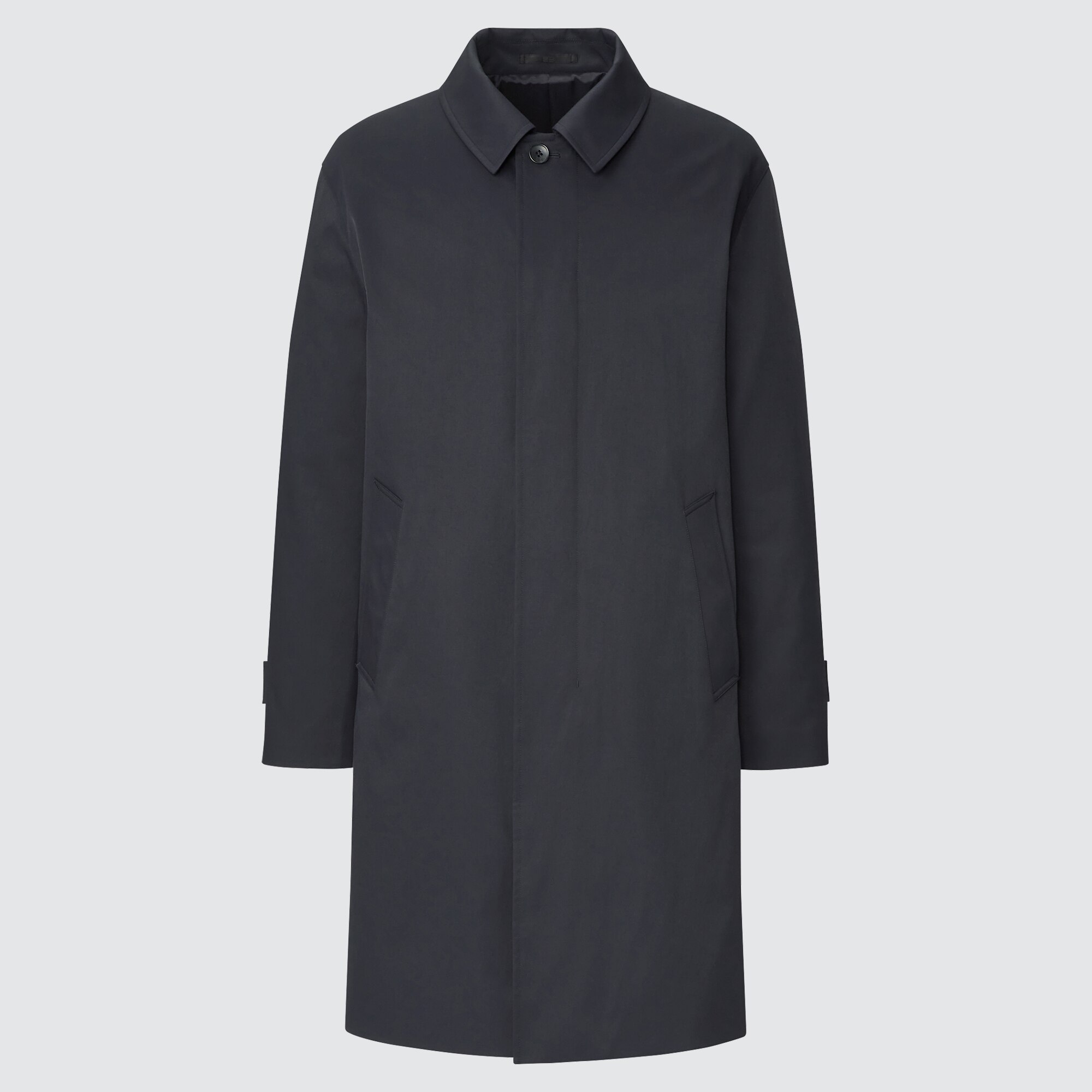 men blocktech single breasted coat