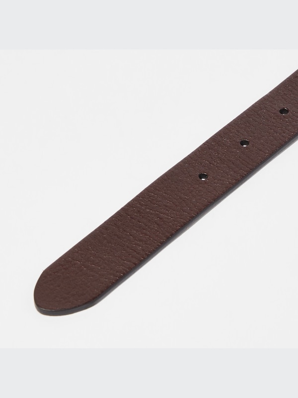 Vintage Italian Leather Narrow Belt