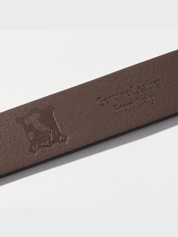 Vintage Italian Leather Narrow Belt