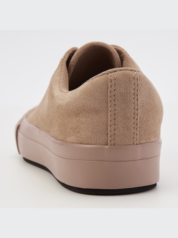 Faux Suede Lace-Up Sneakers