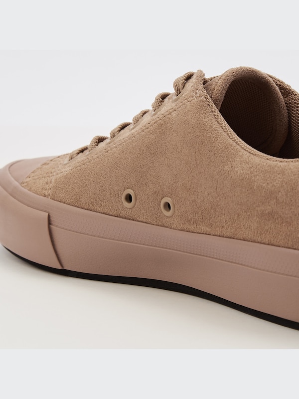 Faux Suede Lace-Up Sneakers
